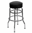 Black/Chrome Bar Stool w/o back